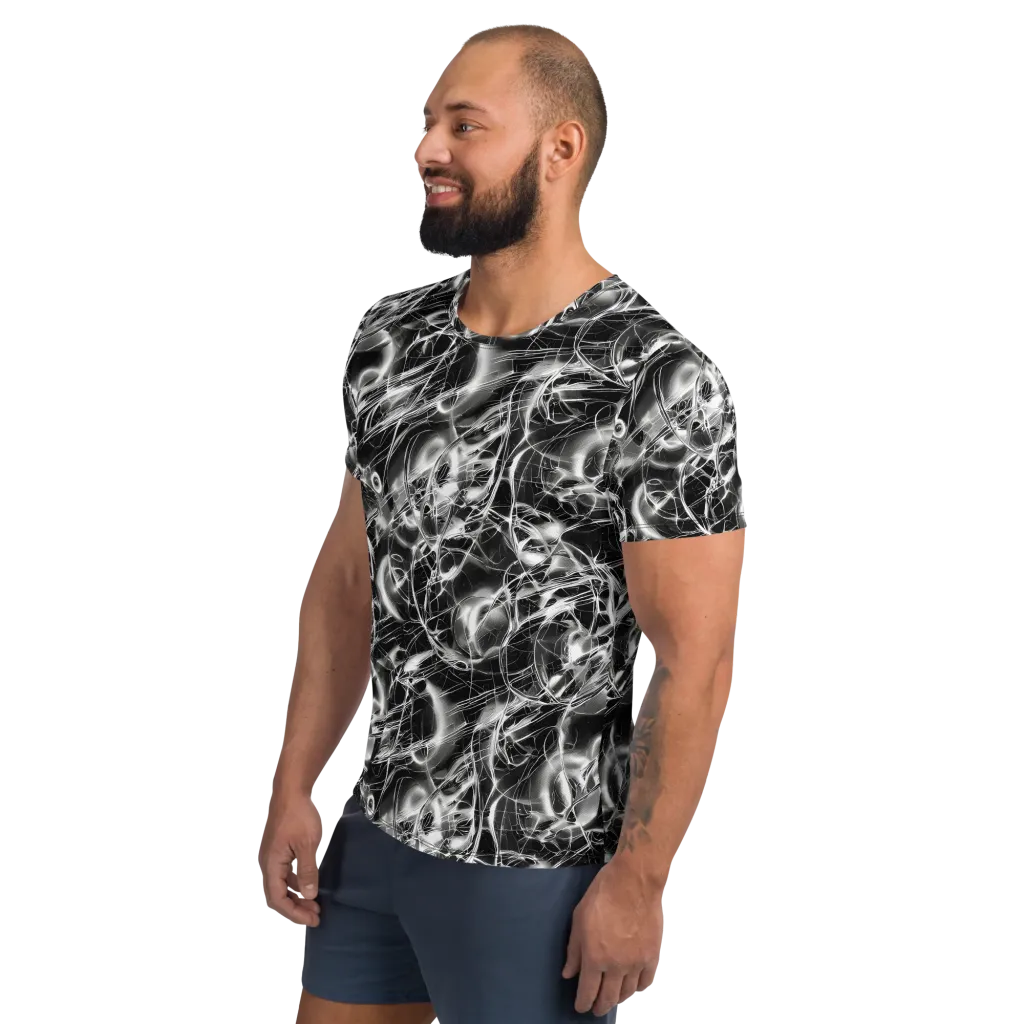 Chrome Tempest on Men's Athletic T-Shirt — Left