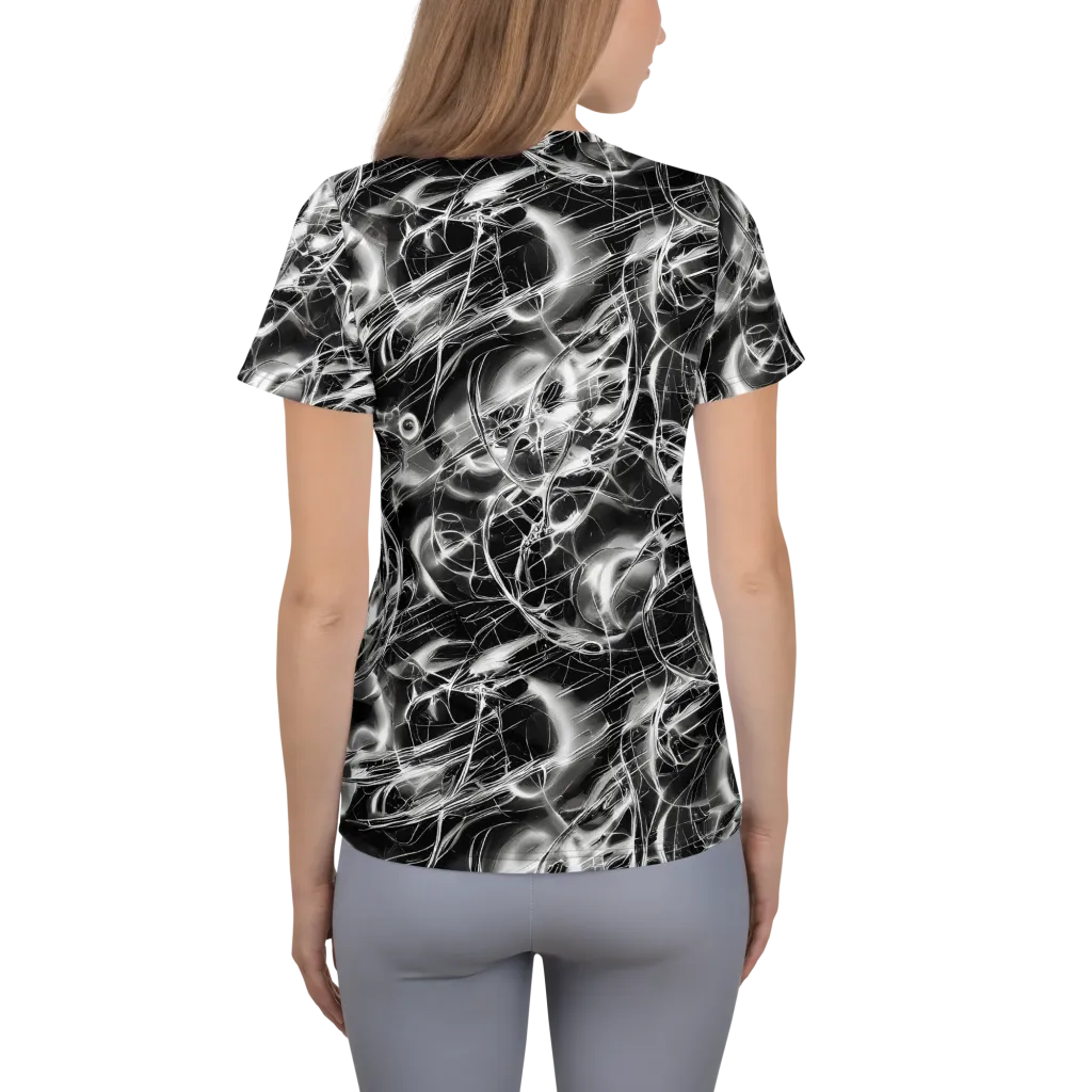 Chrome Tempest on Women's Athletic T-Shirt — Back