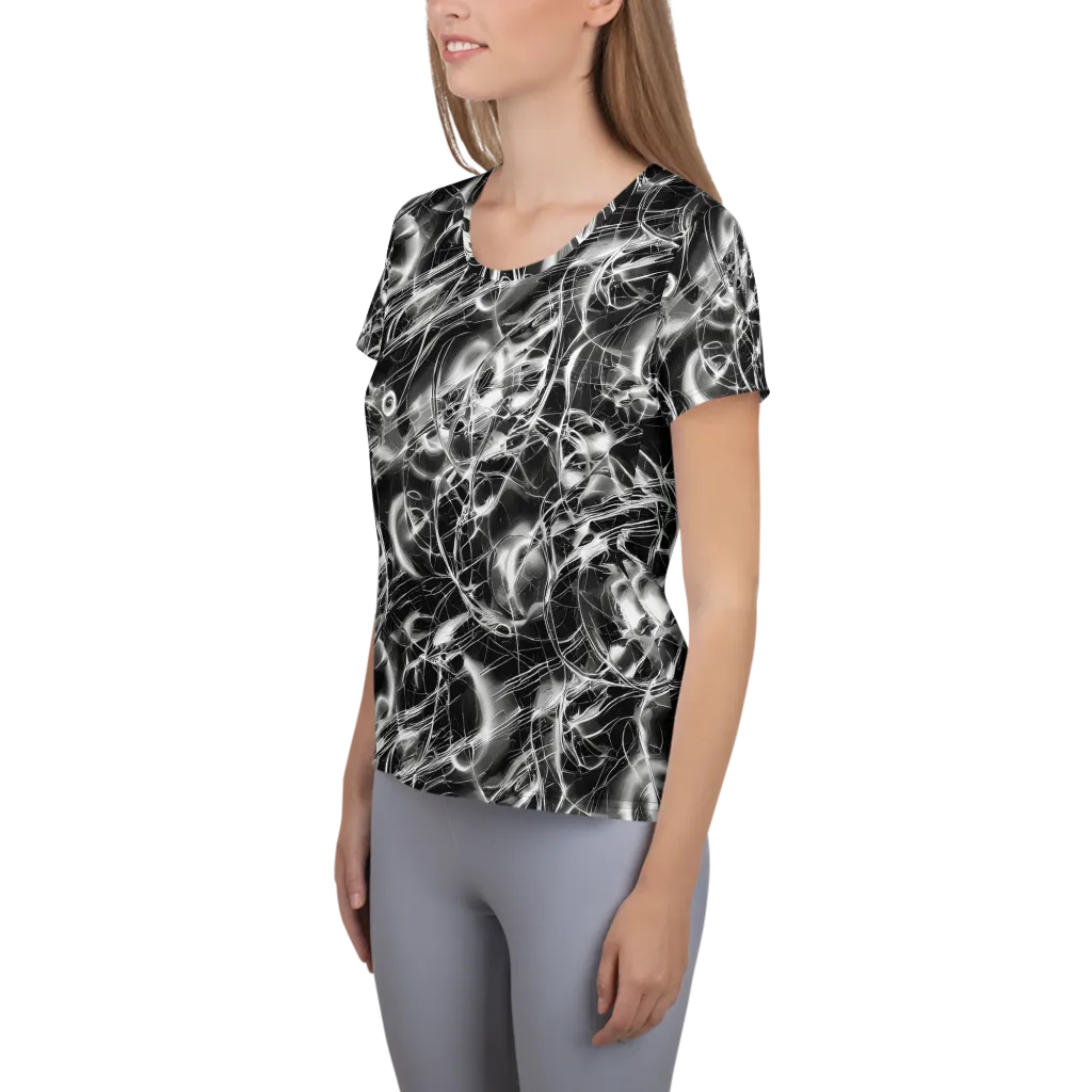 Chrome Tempest on Women's Athletic T-Shirt — Left