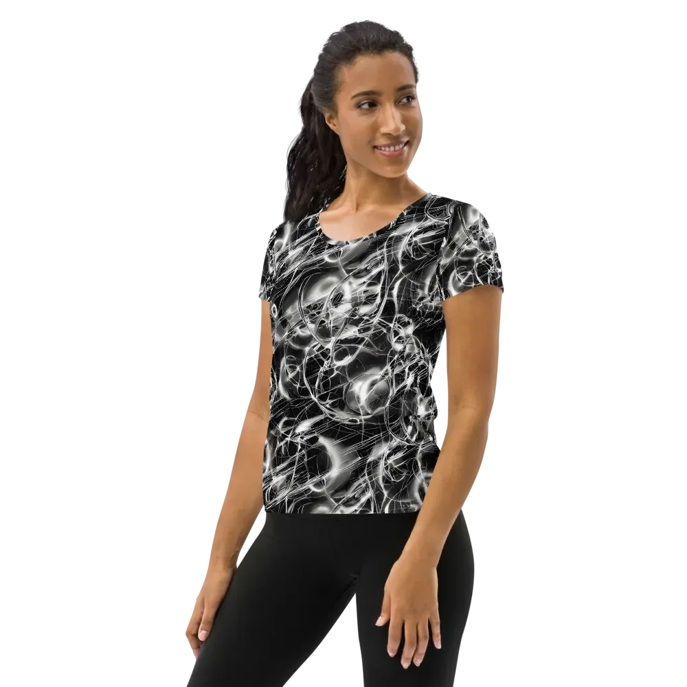Chrome Tempest on Women's Athletic T-Shirt — Left