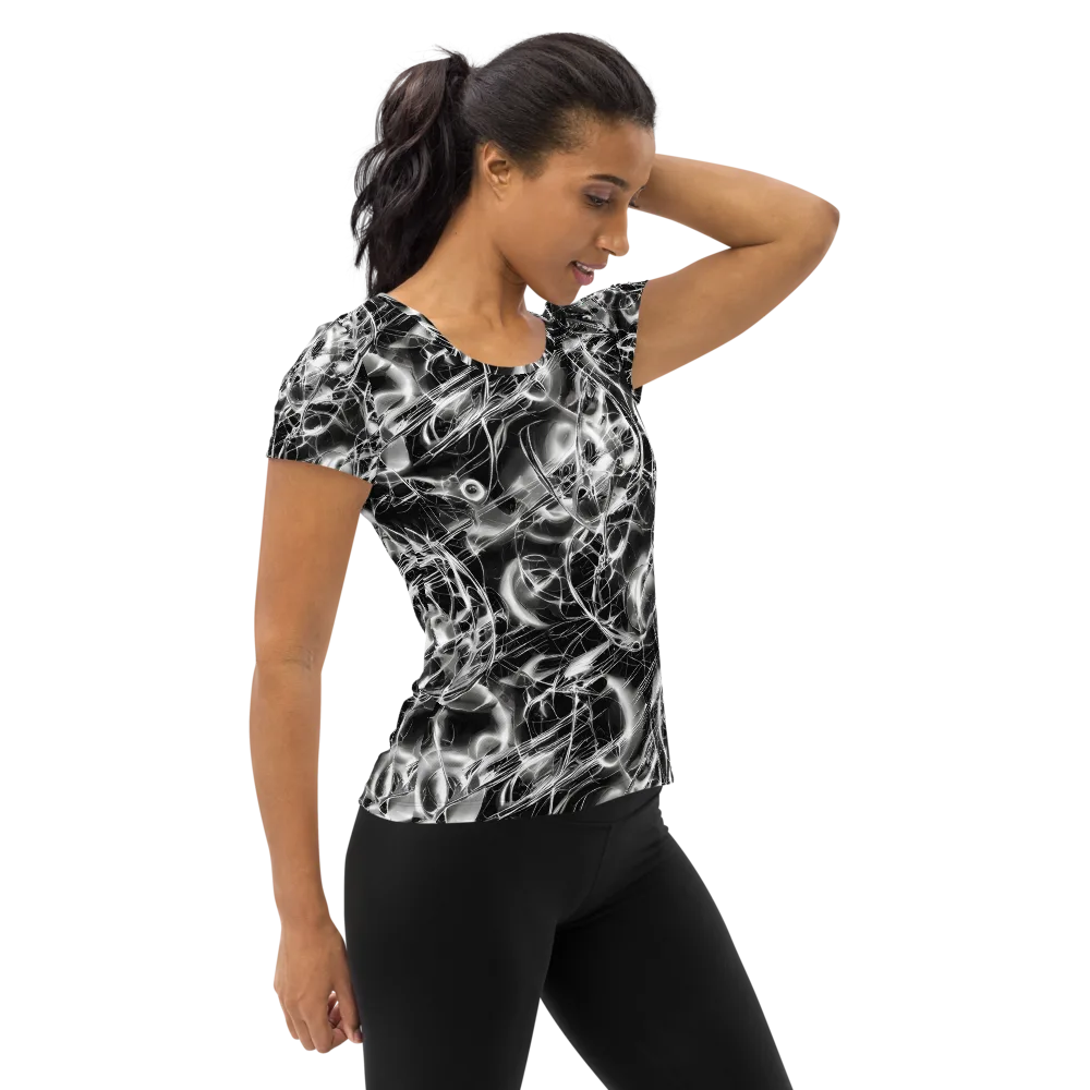 Chrome Tempest on Women's Athletic T-Shirt — Right