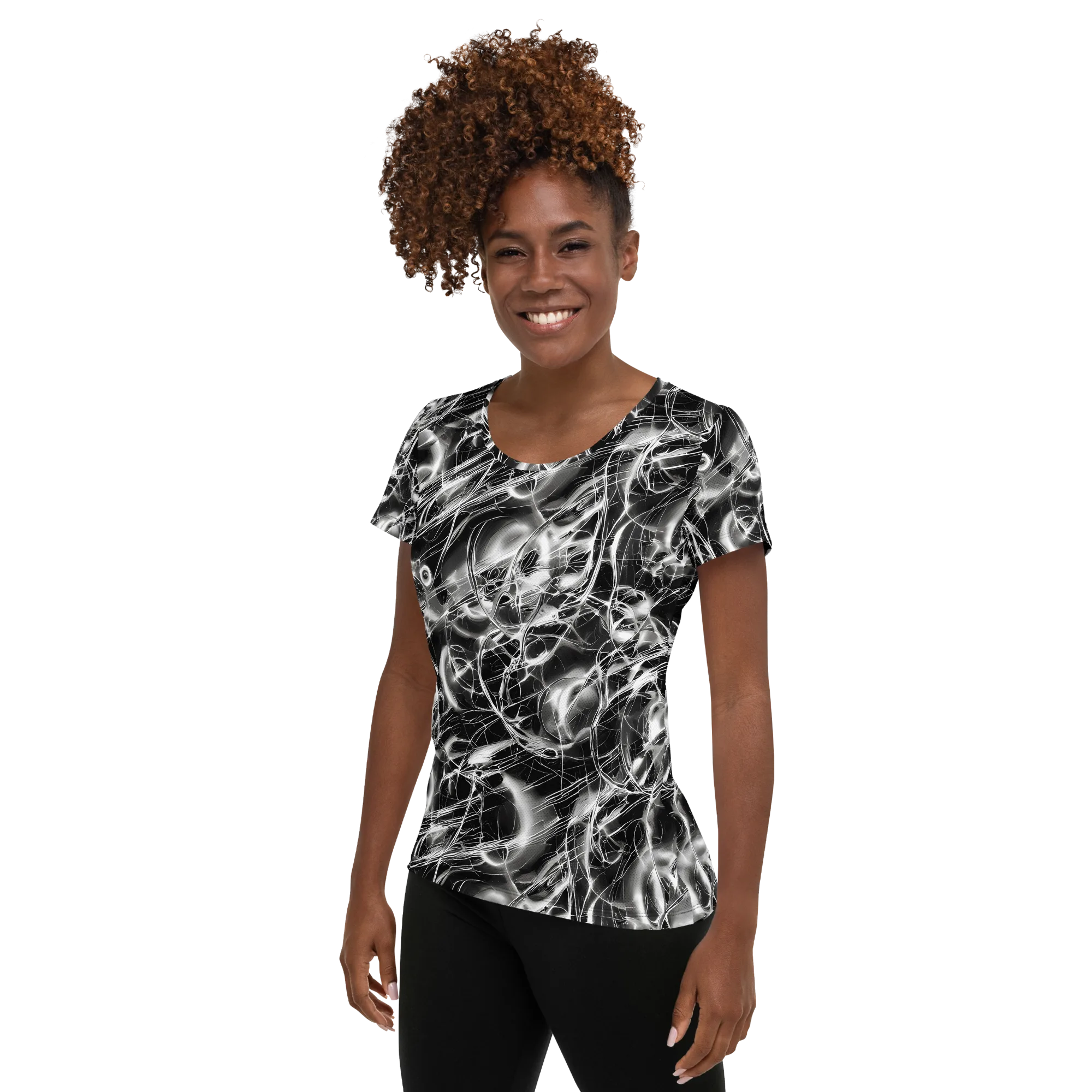 Chrome Tempest on Women's Athletic T-Shirt — Left