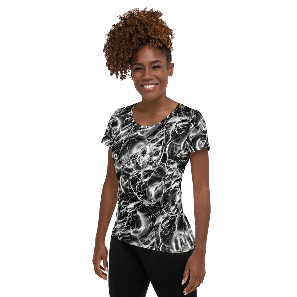 Chrome Tempest on Women's Athletic T-Shirt — Left