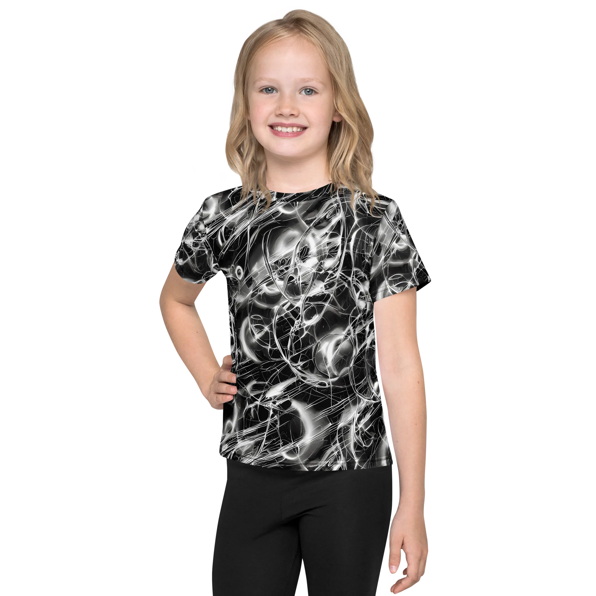 Chrome Tempest on Kids Crew Neck T-Shirt — Front