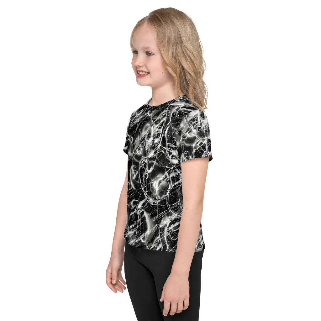 Chrome Tempest on Kids Crew Neck T-Shirt — Left