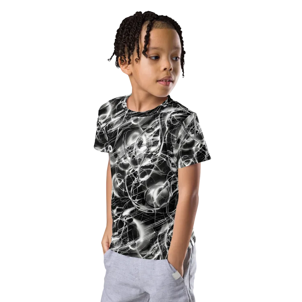 Chrome Tempest on Kids Crew Neck T-Shirt — Left Front