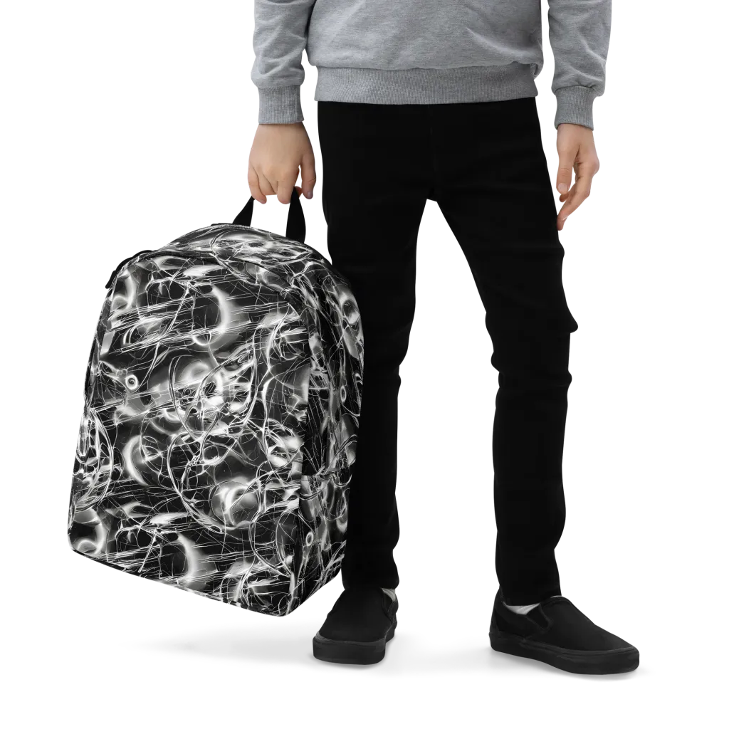 Chrome Tempest on Minimalist Backpack — Zoomed-in
