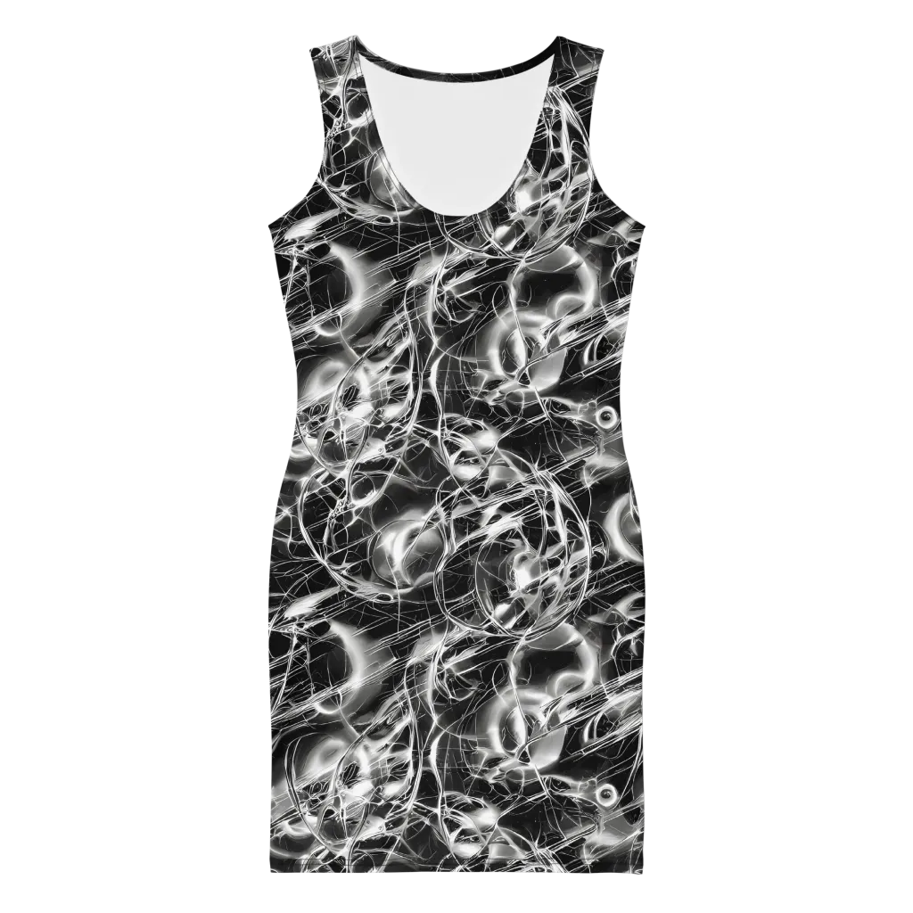 Chrome Tempest on Bodycon Dress — Front