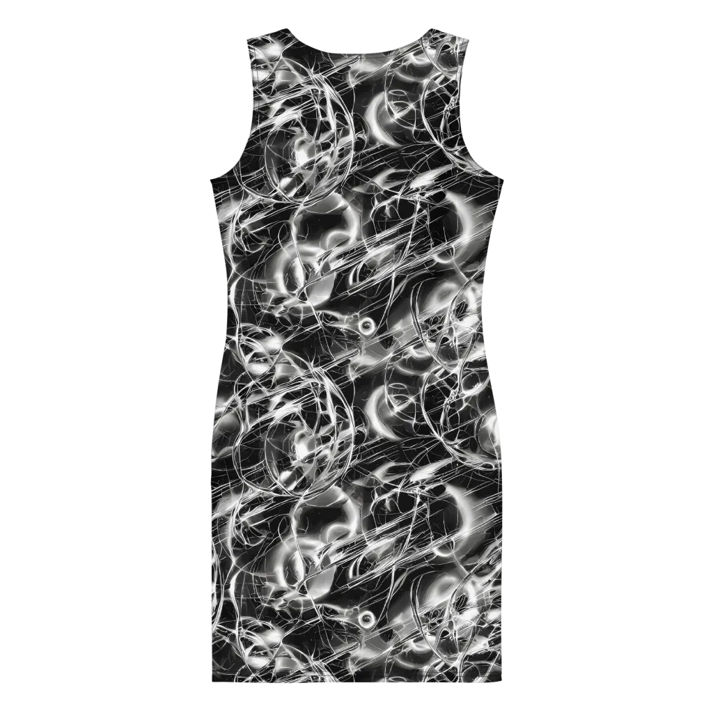 Chrome Tempest on Bodycon Dress — Back