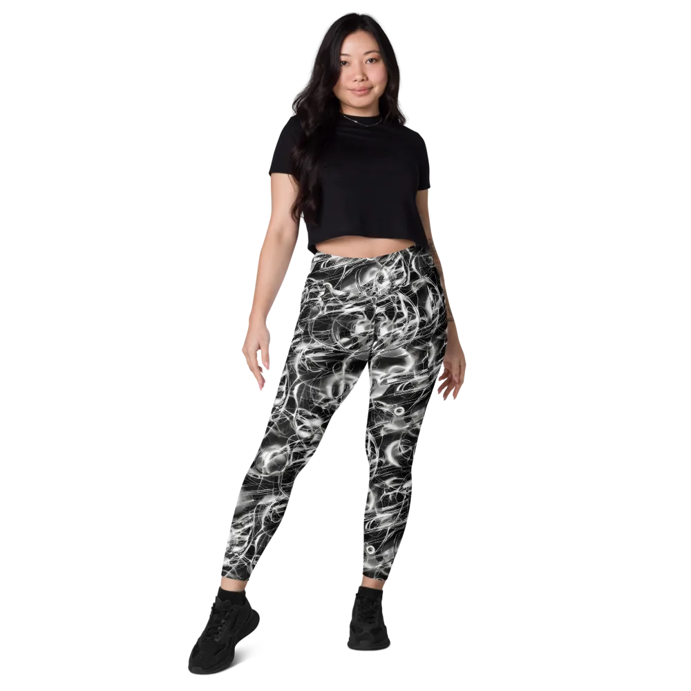 Chrome Tempest on Leggings with Pockets — Front