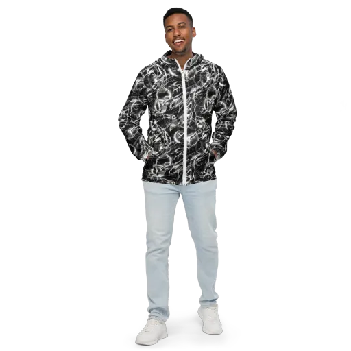 Chrome Tempest on a Men's Windbreaker