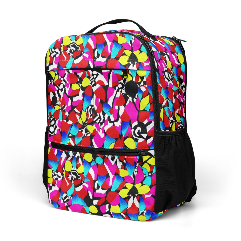Chromatic Riot on Utility Backpack — Left Front