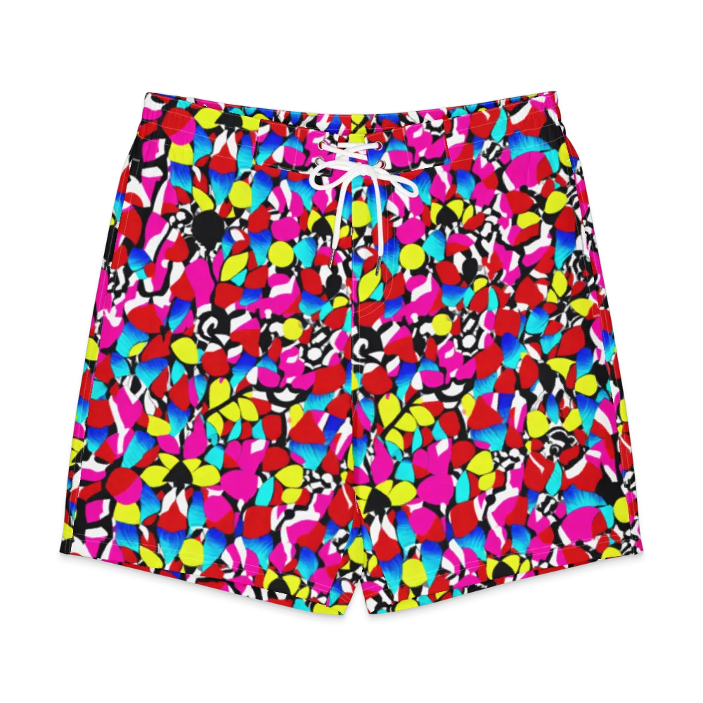 Chromatic Riot on Men's Board Shorts — Front