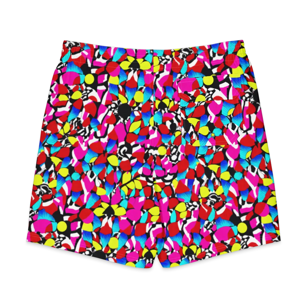 Chromatic Riot on Men's Board Shorts — Back
