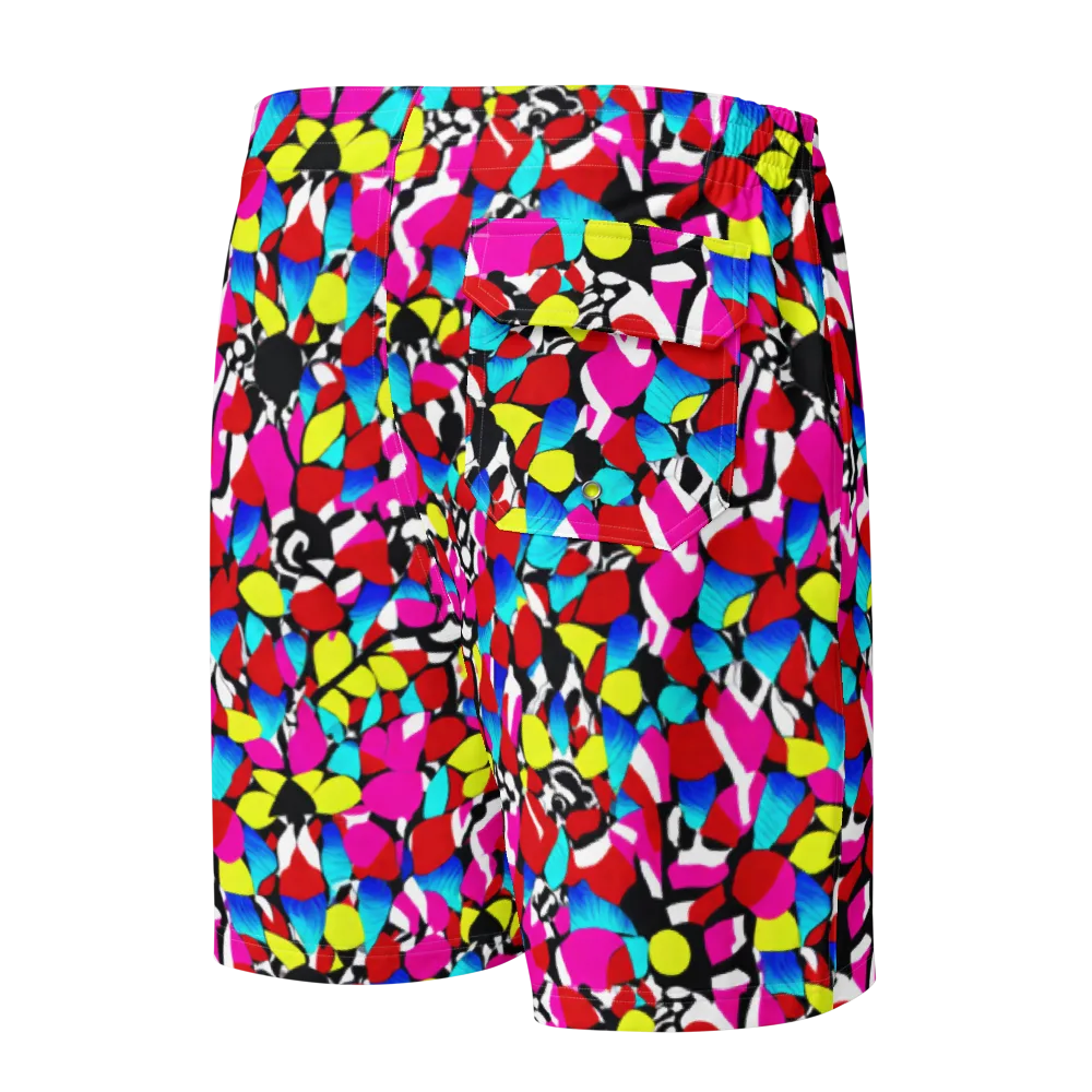 Chromatic Riot on Men's Board Shorts — Back