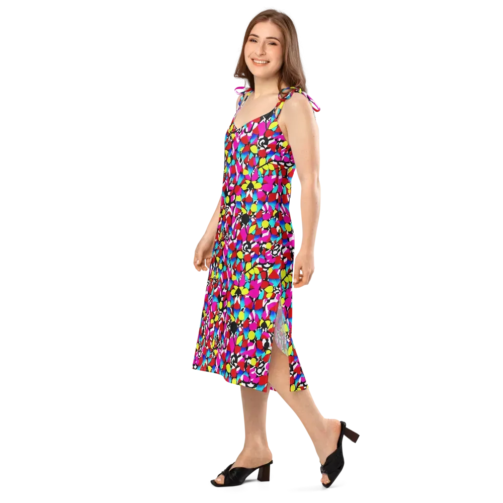 Chromatic Riot on Slip Dress — Left Front