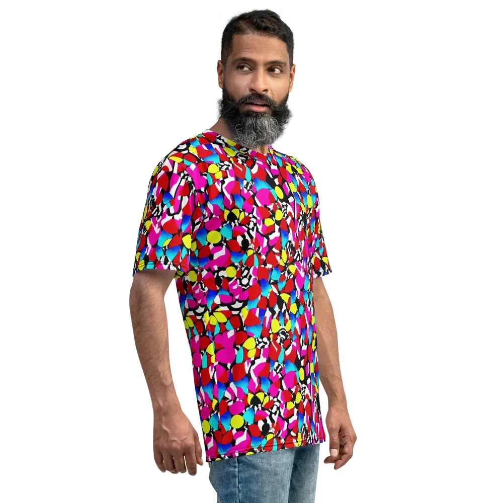 Chromatic Riot on Men's Crew Neck T-Shirt — Right