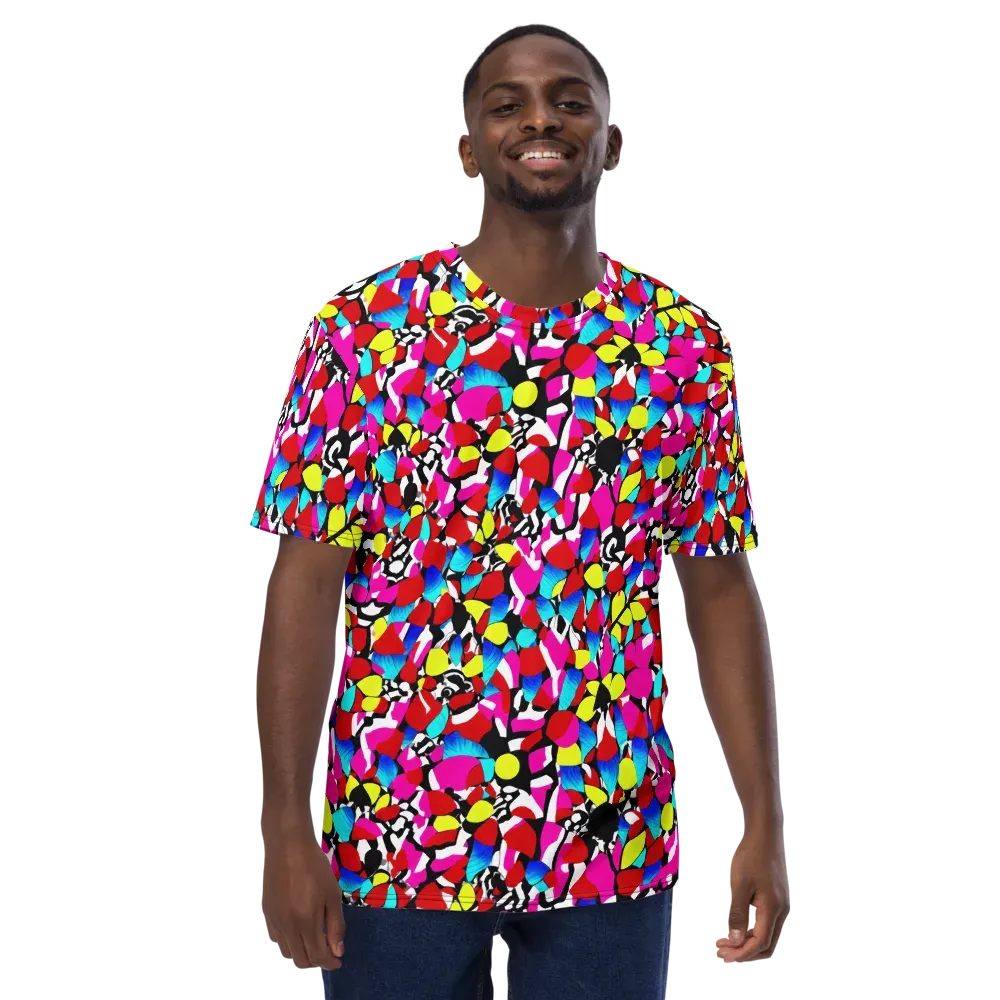 Chromatic Riot on Men's Crew Neck T-Shirt — Front