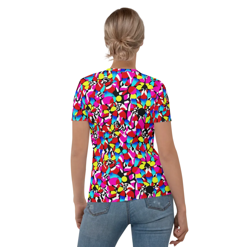Chromatic Riot on Women's Crew Neck T-Shirt — Back