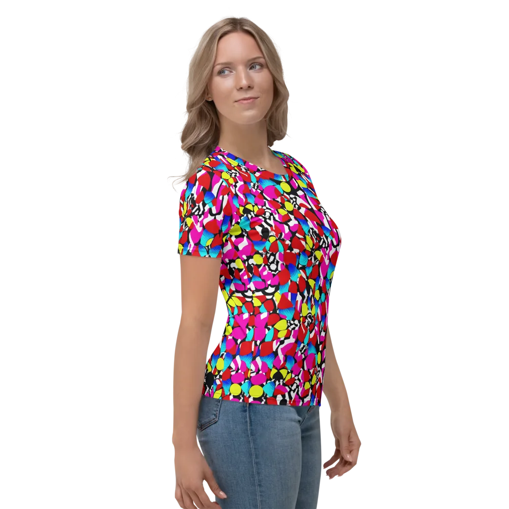 Chromatic Riot on Women's Crew Neck T-Shirt — Right