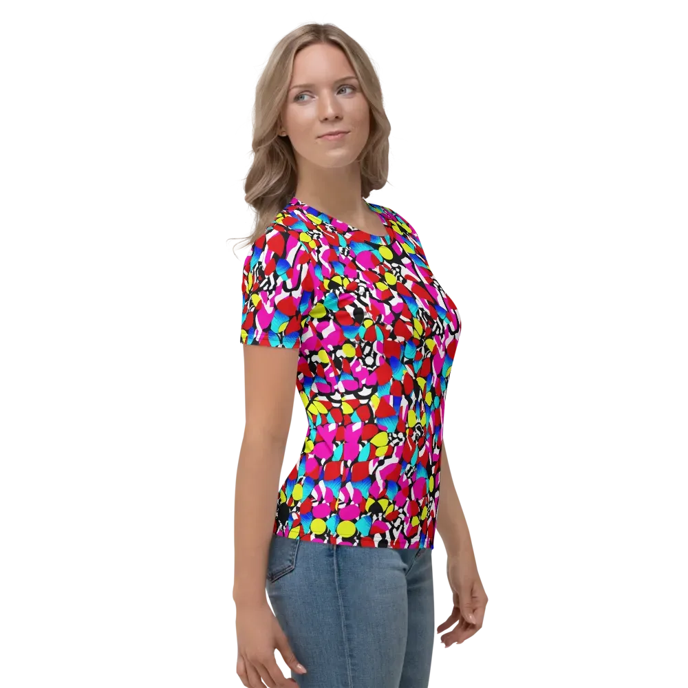Chromatic Riot on Women's Crew Neck T-Shirt — Right