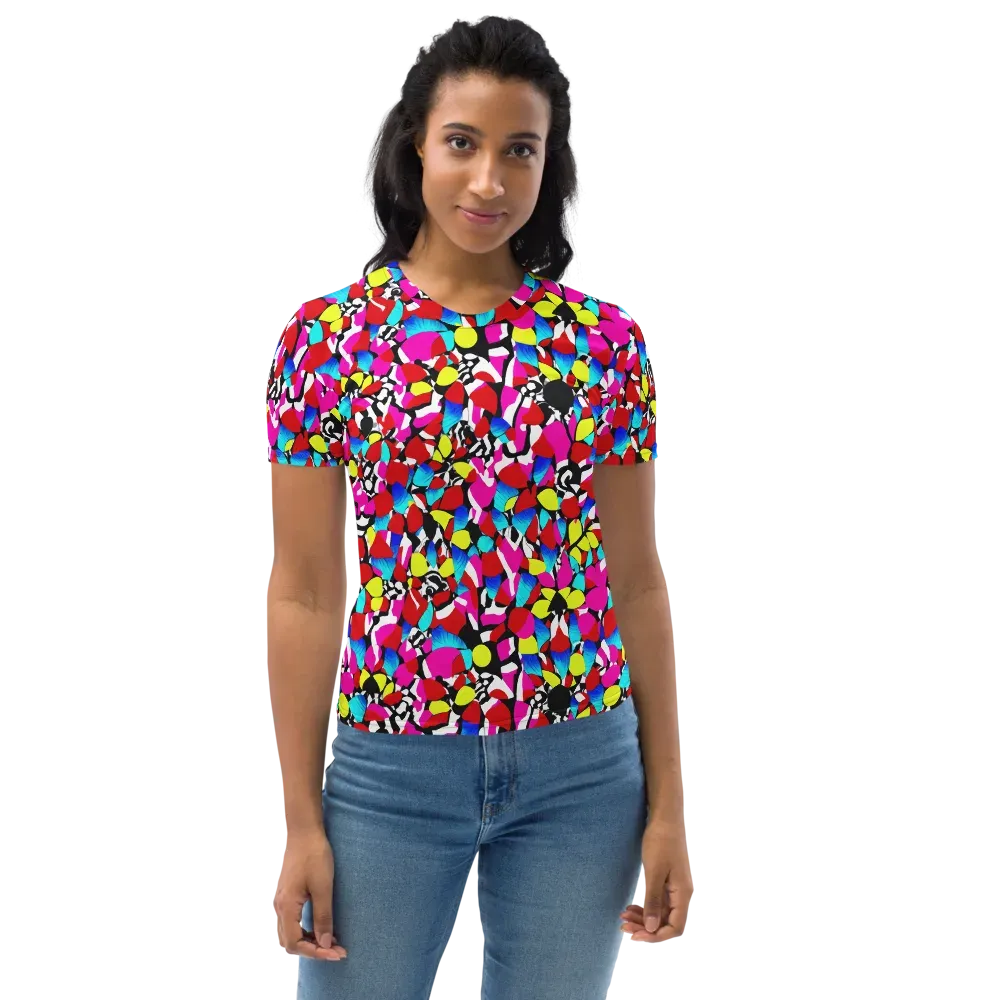 Chromatic Riot on Women's Crew Neck T-Shirt — Front