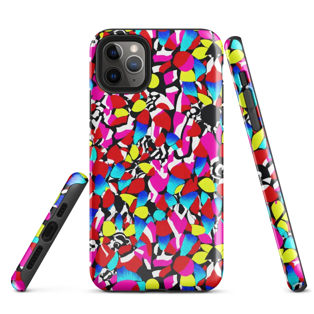 Chromatic Riot on Tough Case for iPhone® — Front