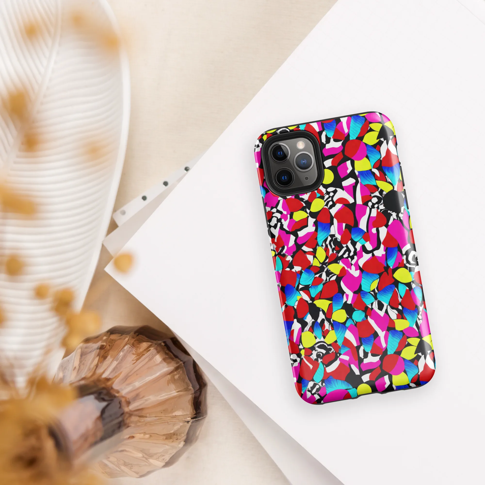 Chromatic Riot on Tough Case for iPhone® — Front