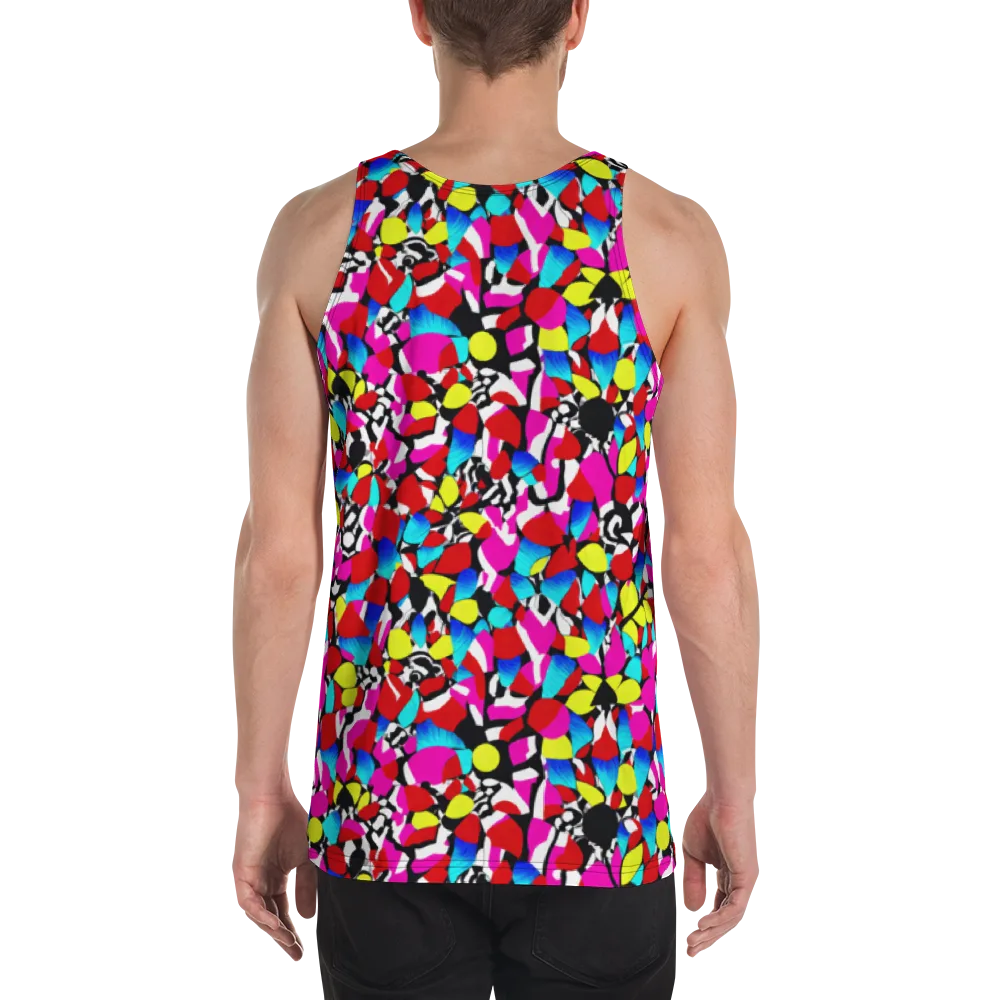 Chromatic Riot on Men's Tank Top — Back