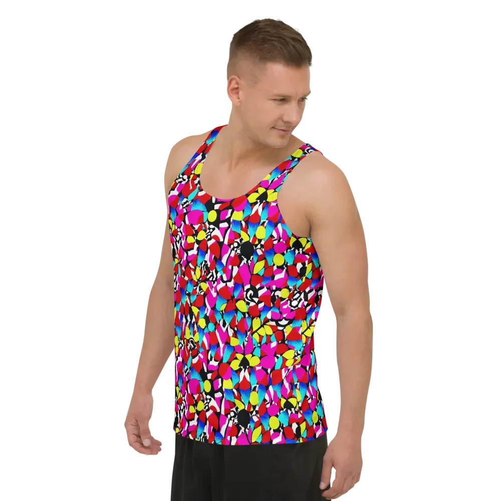 Chromatic Riot on Men's Tank Top — Left Front