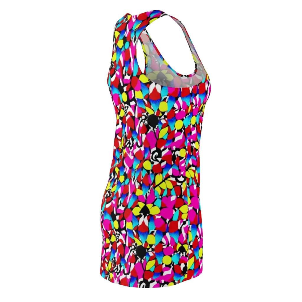 Chromatic Riot on Racerback Dress — Back Side