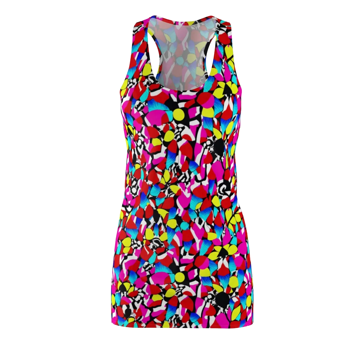 Chromatic Riot on Racerback Dress — Front