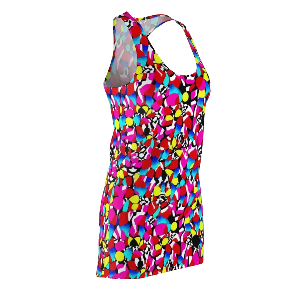 Chromatic Riot on Racerback Dress — Front Side