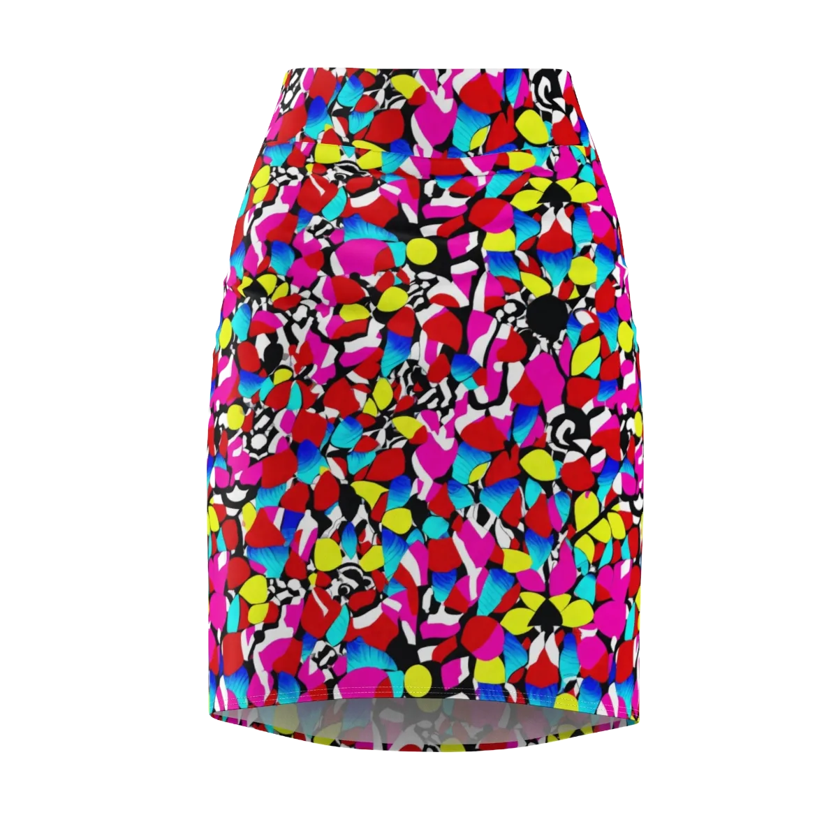 Chromatic Riot on Pencil Skirt — Front