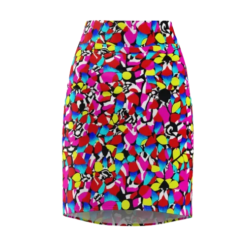 Chromatic Riot on a Pencil Skirt