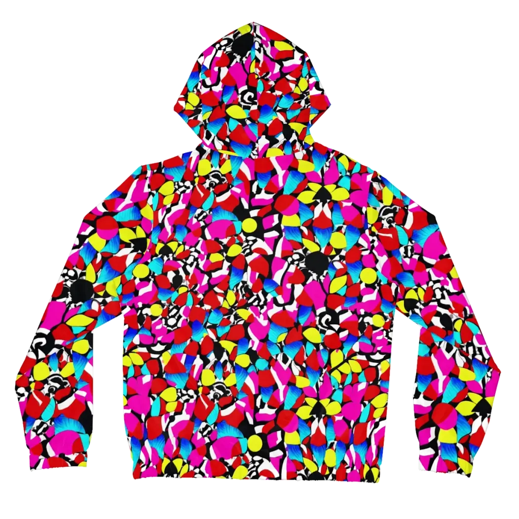 Chromatic Riot on Women's Full-Zip Hoodie — Back