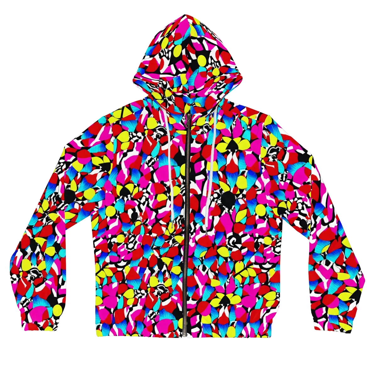 Chromatic Riot on Women's Full-Zip Hoodie — Front