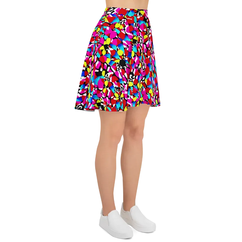 Chromatic Riot on Skater Skirt — Right