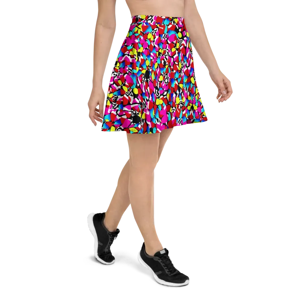 Chromatic Riot on Skater Skirt — Right