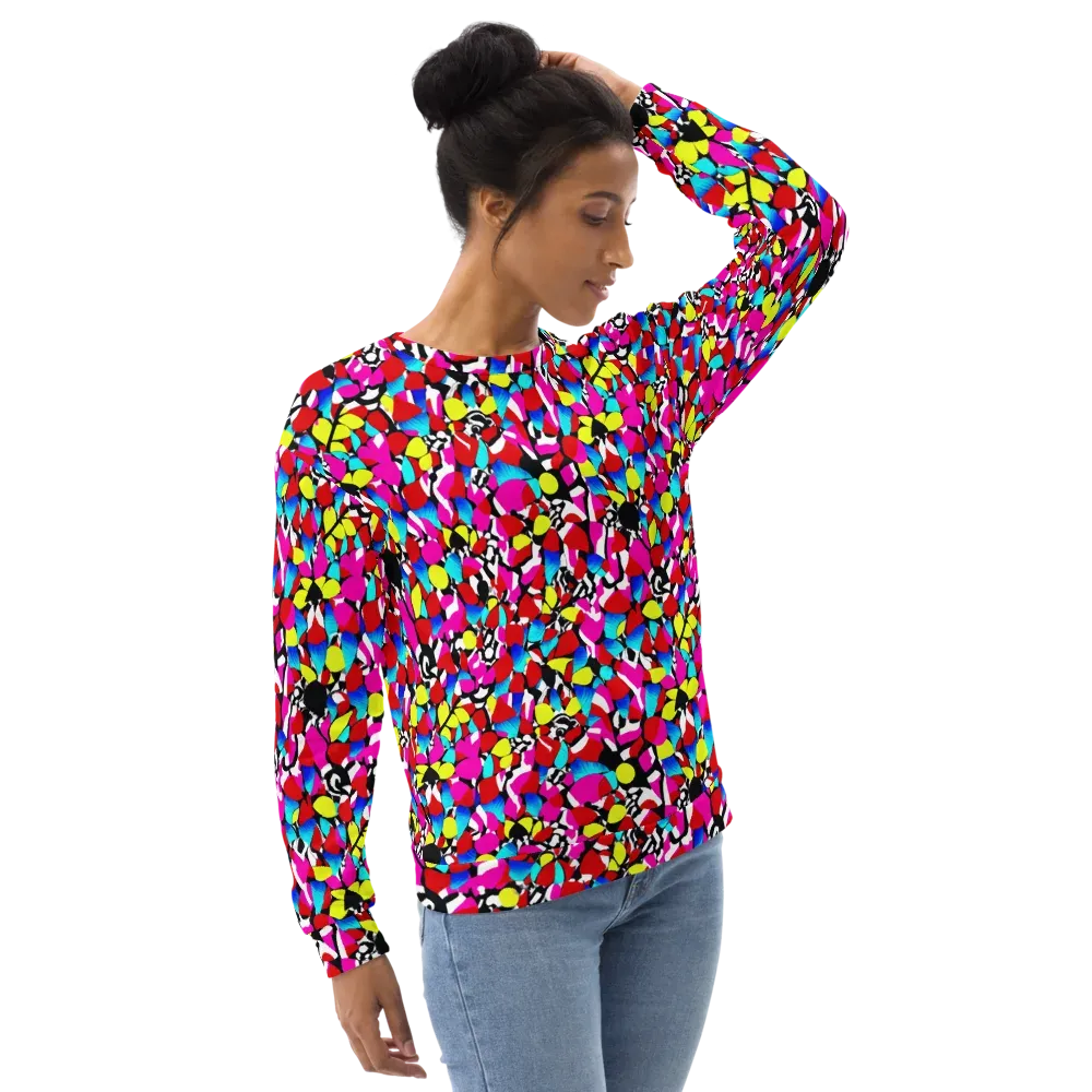 Chromatic Riot on Sweatshirt — Right Front