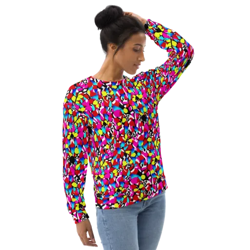 Chromatic Riot on a Sweatshirt