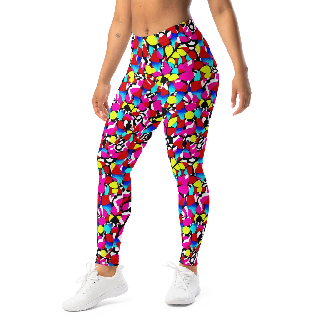 Chromatic Riot on Leggings — Left Front
