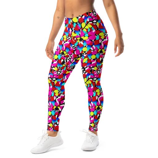 Chromatic Riot on a Leggings