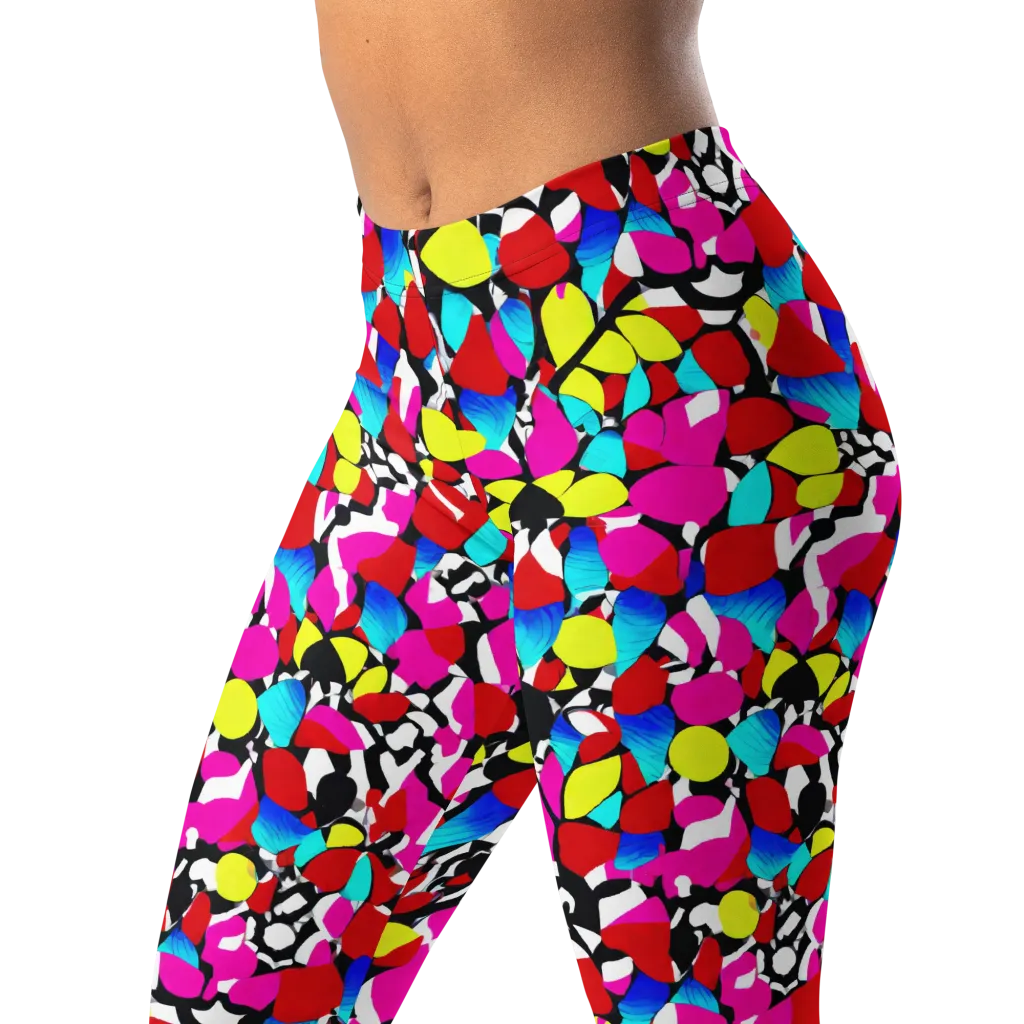 Chromatic Riot on Leggings — Left Front