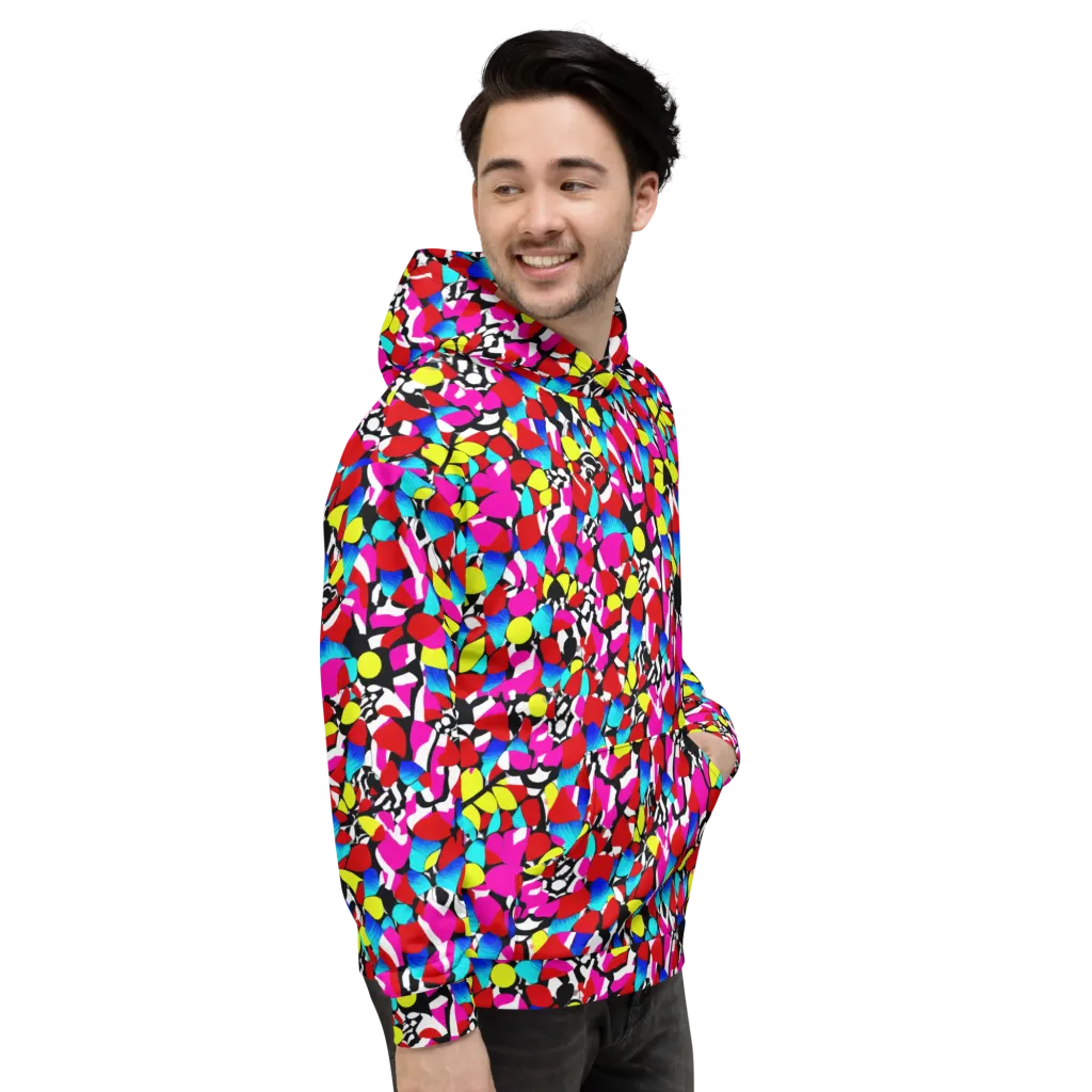 Chromatic Riot on Hoodie — Right