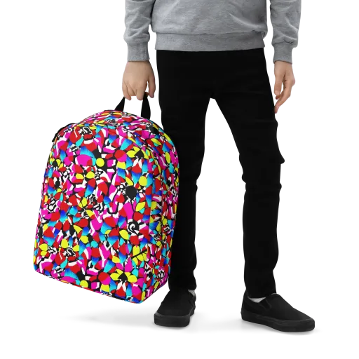 Chromatic Riot on a Minimalist Backpack