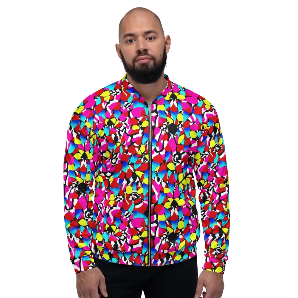 Chromatic Riot on Bomber Jacket — Front