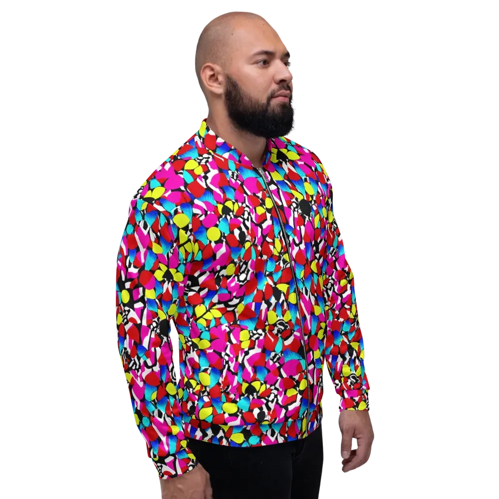 Chromatic Riot on Bomber Jacket — Right