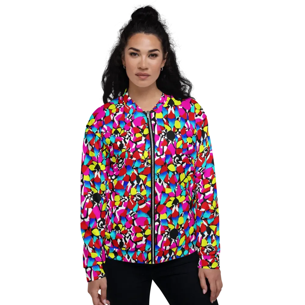 Chromatic Riot on Bomber Jacket — Front