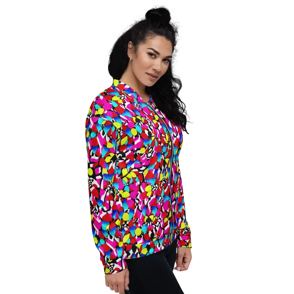 Chromatic Riot on Bomber Jacket — Right